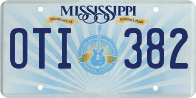 MS license plate OTI382