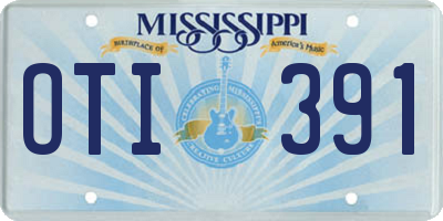MS license plate OTI391
