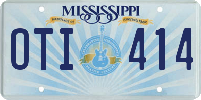 MS license plate OTI414