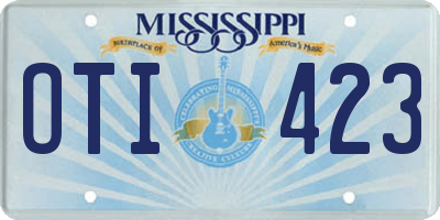 MS license plate OTI423