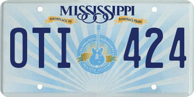 MS license plate OTI424