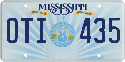 MS license plate OTI435