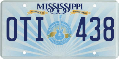 MS license plate OTI438