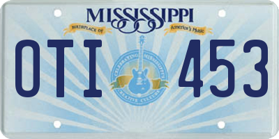 MS license plate OTI453