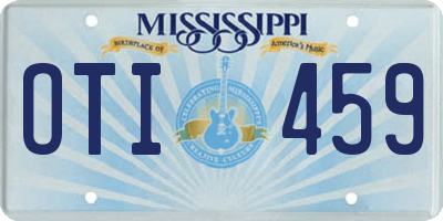 MS license plate OTI459