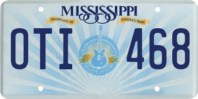 MS license plate OTI468