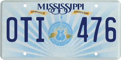 MS license plate OTI476
