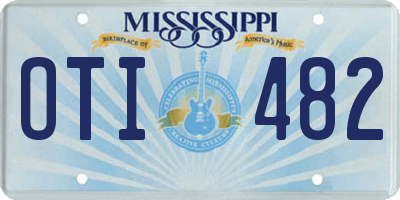 MS license plate OTI482