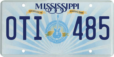 MS license plate OTI485
