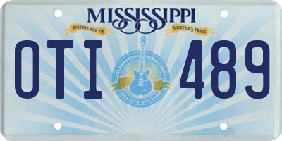 MS license plate OTI489