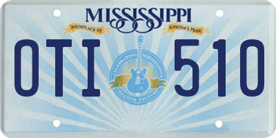 MS license plate OTI510