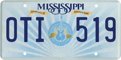 MS license plate OTI519