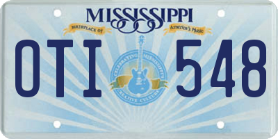 MS license plate OTI548
