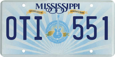 MS license plate OTI551