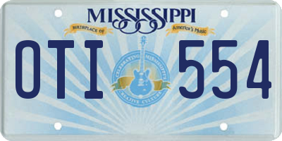 MS license plate OTI554