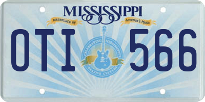 MS license plate OTI566