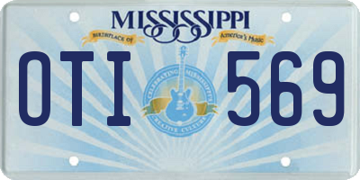 MS license plate OTI569
