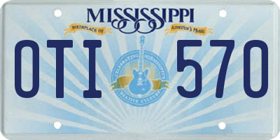 MS license plate OTI570
