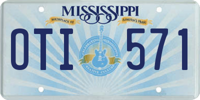 MS license plate OTI571