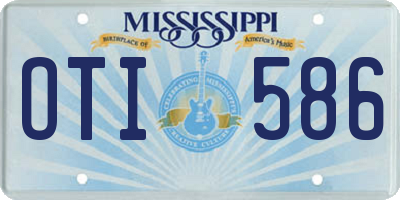 MS license plate OTI586