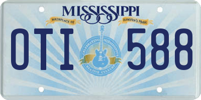 MS license plate OTI588