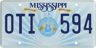MS license plate OTI594