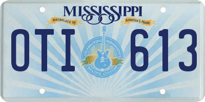 MS license plate OTI613