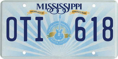 MS license plate OTI618
