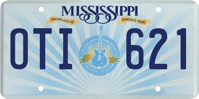 MS license plate OTI621