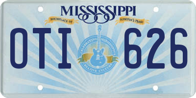 MS license plate OTI626