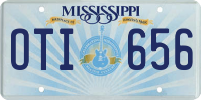 MS license plate OTI656