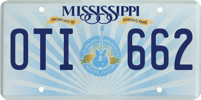 MS license plate OTI662