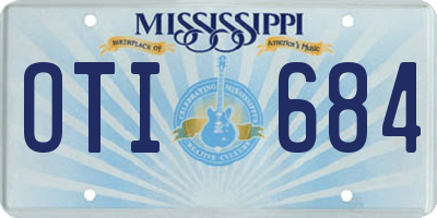 MS license plate OTI684