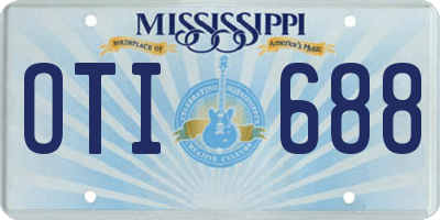 MS license plate OTI688
