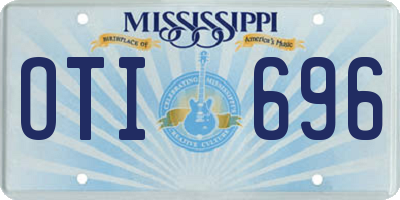 MS license plate OTI696
