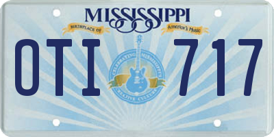 MS license plate OTI717