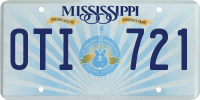 MS license plate OTI721