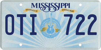 MS license plate OTI722