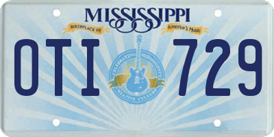 MS license plate OTI729