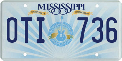 MS license plate OTI736