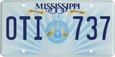 MS license plate OTI737