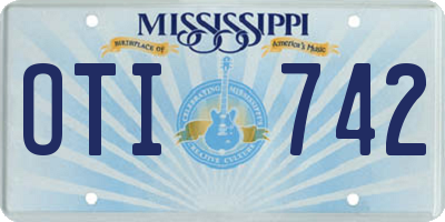 MS license plate OTI742