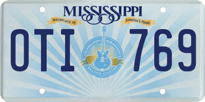 MS license plate OTI769