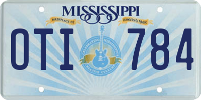 MS license plate OTI784