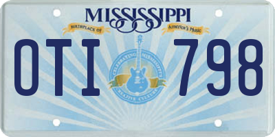 MS license plate OTI798