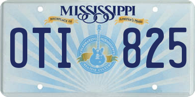 MS license plate OTI825