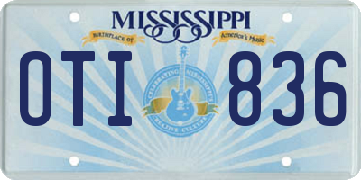 MS license plate OTI836