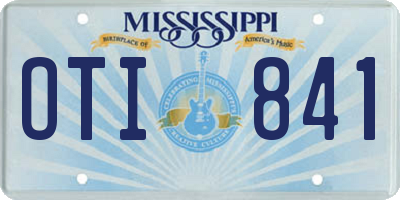 MS license plate OTI841