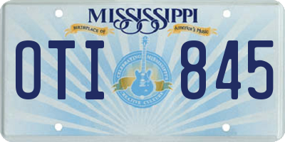 MS license plate OTI845