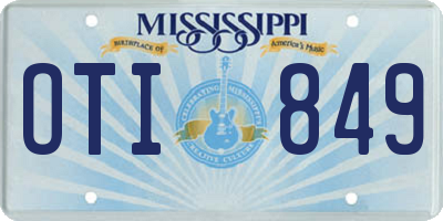 MS license plate OTI849